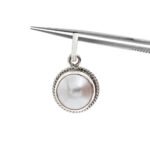 Original Pearl Silver Pendant Round - Image 3