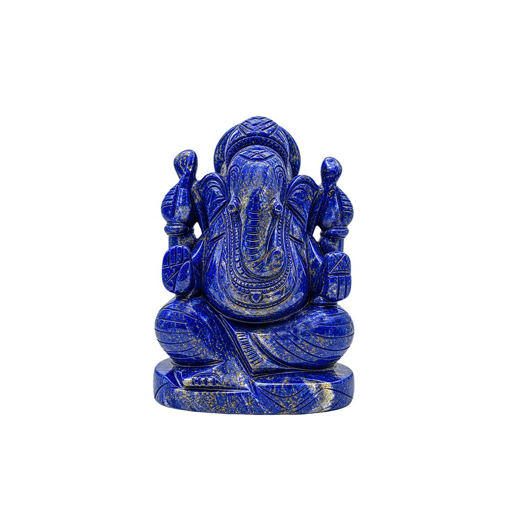 2 Lapis Lazuli लाजवर्त Ganesh idol - Image 1